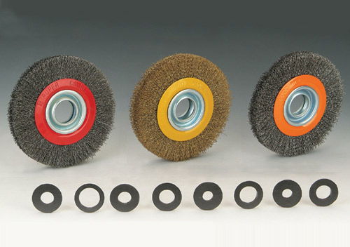 Crimped wire wheel brushes-wide