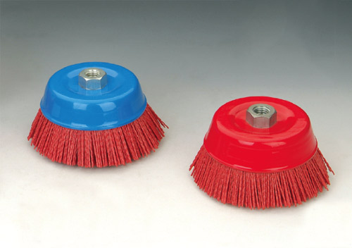 Abrasive cup brushes